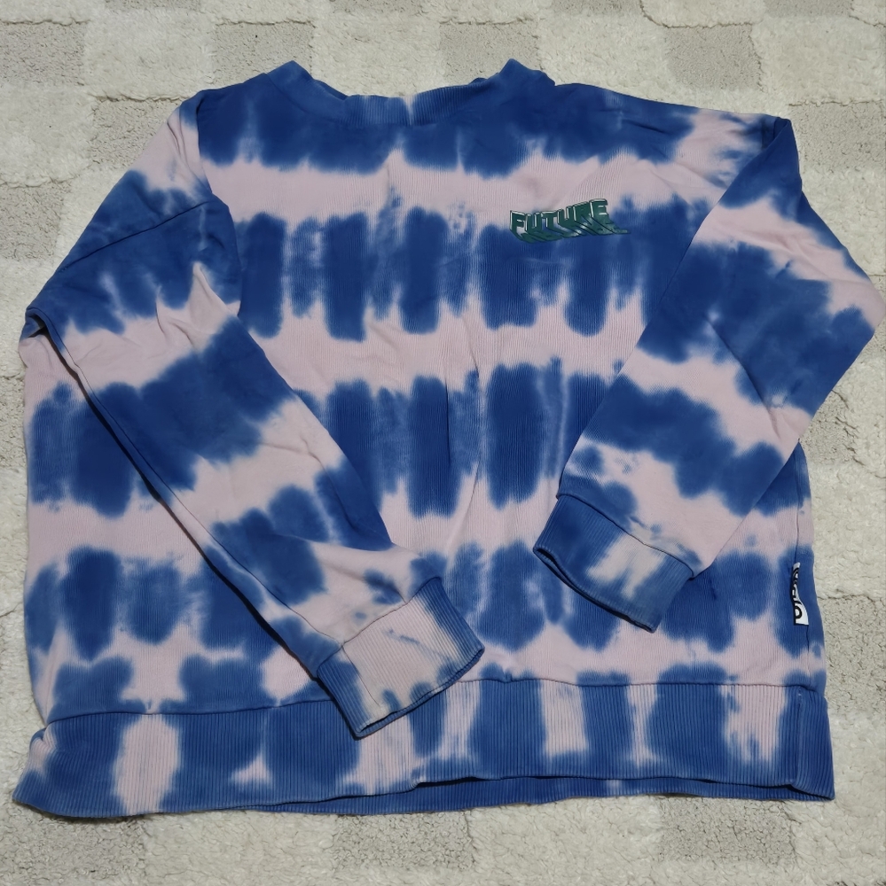 Molo Blue and Pink Tie-Dye Sweatshirt